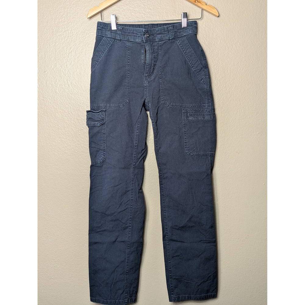 Duluth Cargo Pants Mens 42x29 Black Fire Hose Ripstop Utility Workwear Bottoms